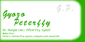 gyozo peterffy business card