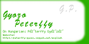 gyozo peterffy business card